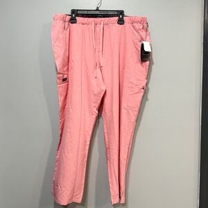 Koi Basics Holly Scrub Pants Heather Soft Pink Regular 3X Lounge Workwear 731